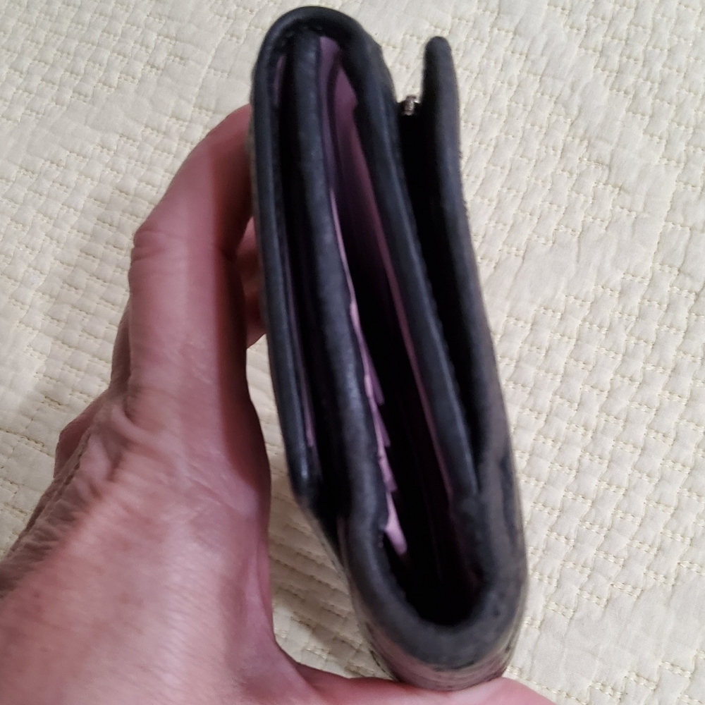 Coach Black Leather Logo Long Wallet - Picture 9 of 10